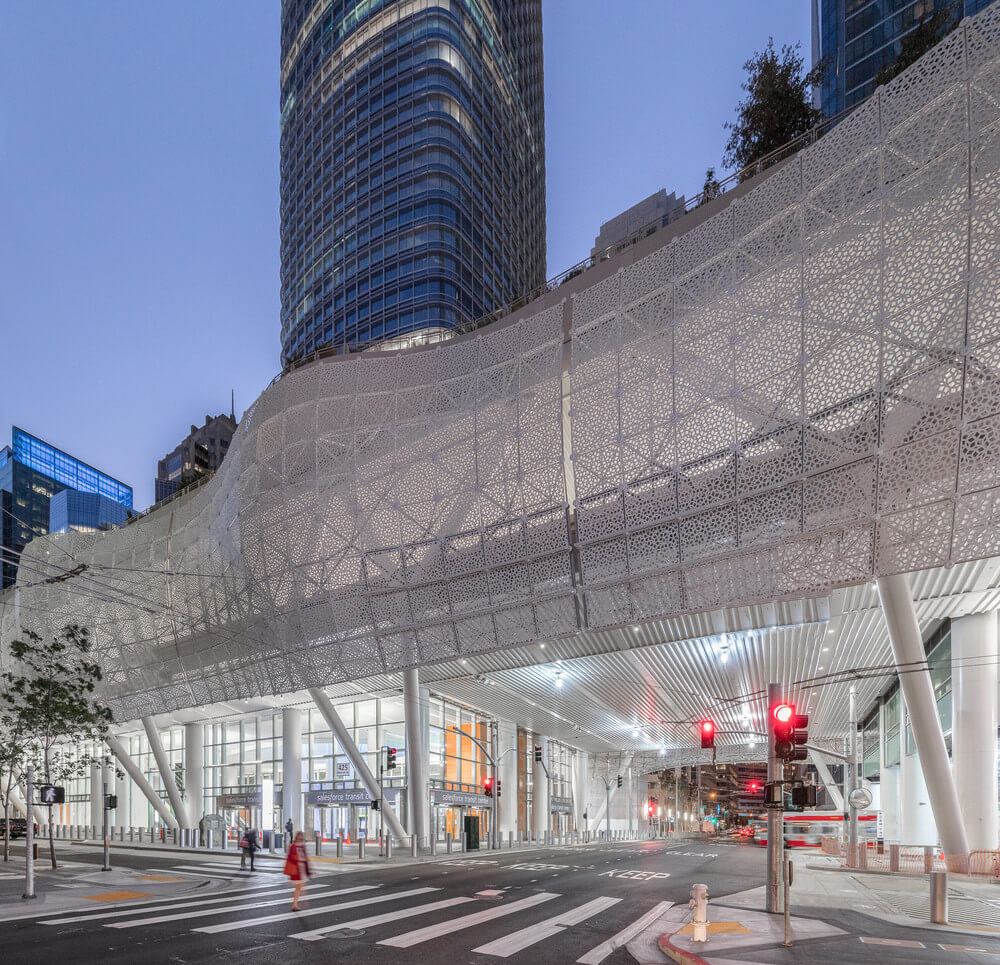 Salesforce Transit Center Architectural Space Frame Structure