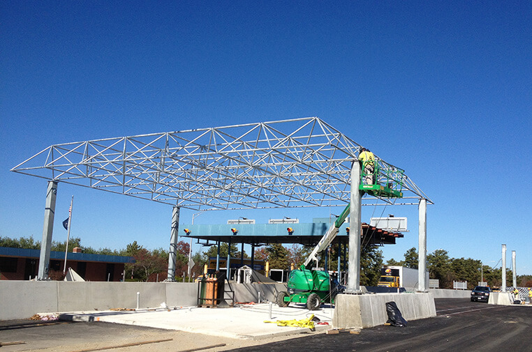 Open Road Tolling space frame structures