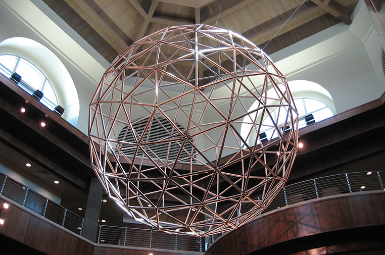 stainless steel geodesic sphere